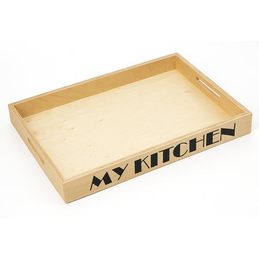 Breakfast & Dinner Wooden Tray With 2 Handels