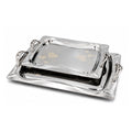 Florance Premium Stainless Steel 18/10 Serving Tray Set with Handles – Set of 2 (35 cm & 40 cm)