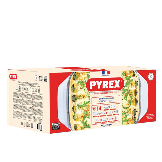 Pyrex - طقم زجاج مشكل - 14 قطعة