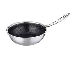 Prime Stainless Steel Frying Wok 28 cm